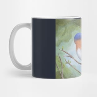 Bluebird on Branch Mug